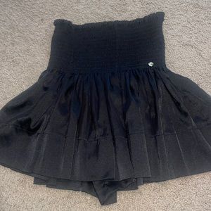 Black natural like skirt